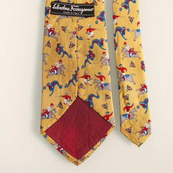 Salvatore Ferragamo Men's Silk Tie - Picture 4 of 6